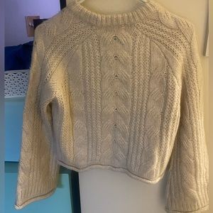 Cream Cable-knit Sweater